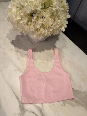 Aritzia Pink Crop Top Tank